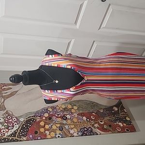 Sleevless Funky Stripe Dress